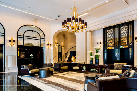 The Art Deco lobby